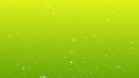 Gifts drawn with a white line fall on a green and yellow gradient background Stock Footage 252884342