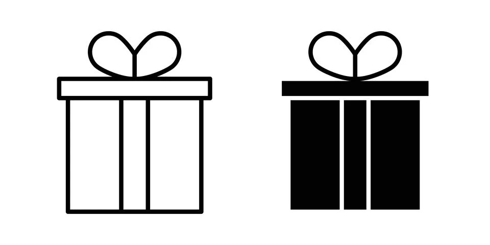 Gifts icon vector editable eps10 Stock Illustration