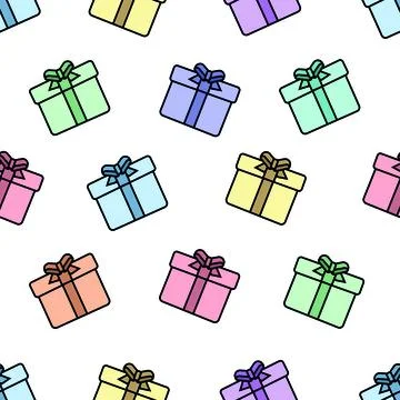 Gifts Pattern Stock Illustration