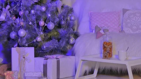 Gifts under a christmas tree Stock-Footage 81001836