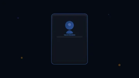 Gig Economy Digital Interface with Freelancer Profile Task Completion Payme.. Stock-Footage 346130533