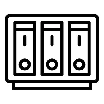 Gigabyte icon outline vector. Data memory 스톡 일러스트