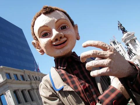 Gigantic Carnival puppet Fotos de archivo
