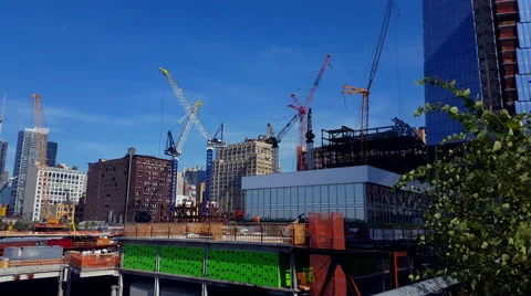 Gigantic Construction and Tower 4K Stock Footage 54830993