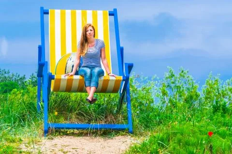 Gigantic Deckchair Stock Photos