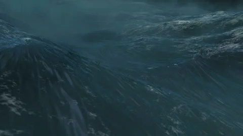 Gigantic Dramatic Ocean Storm Video stock 35174688
