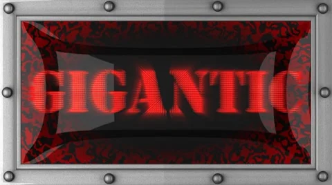 Gigantic on led 動画素材 8712058