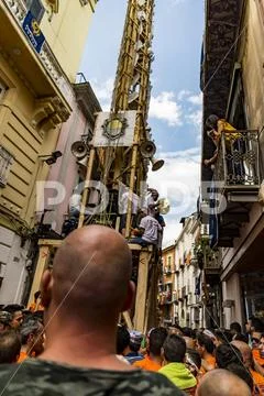 The Gigli Feast in Nola near Neaples, Italy Stock Photos
