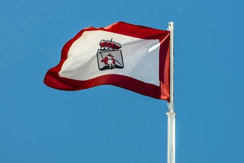 Gijon Flag Stock Photos