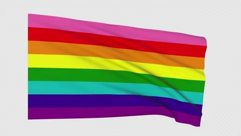 Gilbert Pride Flag Stock Footage