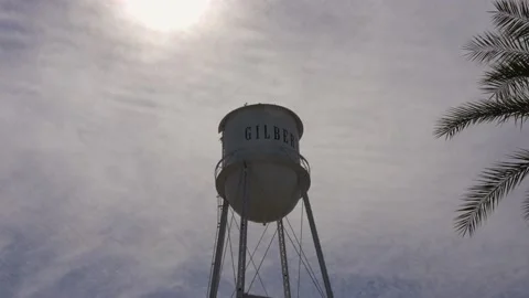 Gilbert water tower Stock Footage 235949275