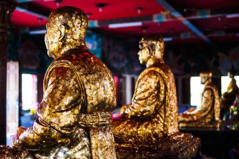 Gilded buddha Stock Photos