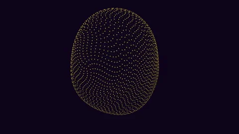 Gilded sphere a stunning 3d rendition of gold-dotted perfection 動画素材 270393571
