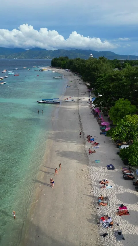 Gili trawangan beach 스톡 동영상 240093596