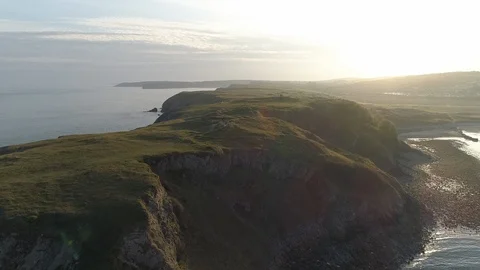 Giltar Point Tenby at Sunset 動画素材 115841770