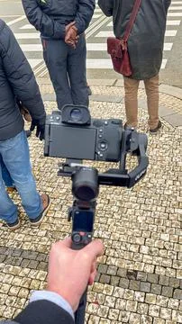 Gimbal In Motion Foto stock