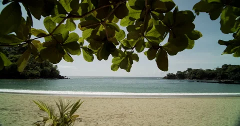 Gimbal Shot Of Beach 4K Stock Footage 152874662