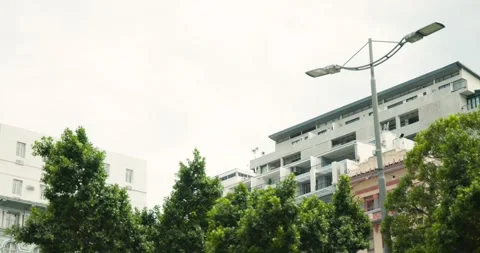 Gimbal is starting camera pan left, shifting lamp and flats, centering clock Stock Footage 336368386