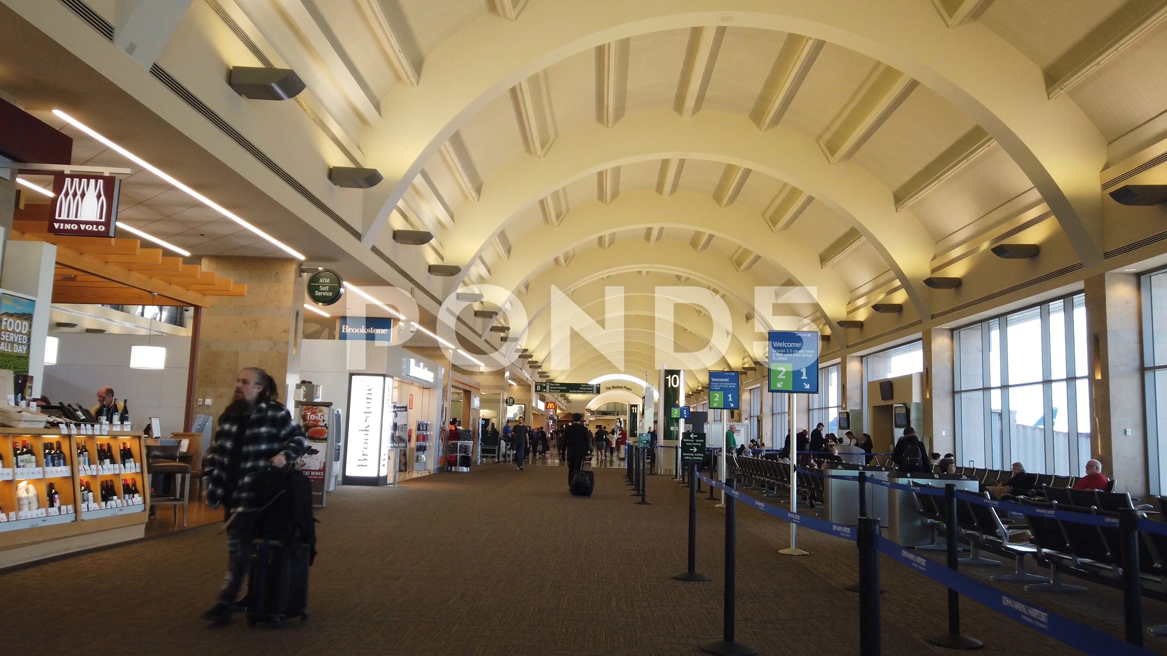 Gimbal walk inside John Wayne Airport in Santa Ana California