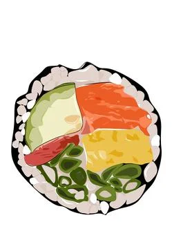 Gimbap Stock Illustration