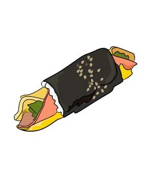 Gimbap Stock Illustration