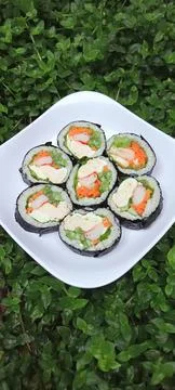 Gimbap, Kimbab Foto stock