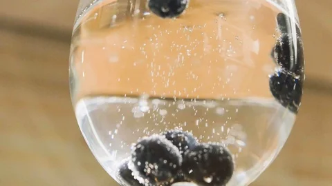 Gin and Tonic Bubbles Close Up 1 Stock Footage 101813511