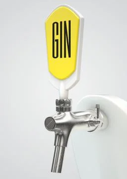 Gin Draught Spigot Stock Illustration