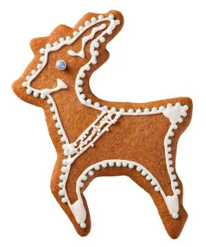 Gingebread Reindeer Stock Photos