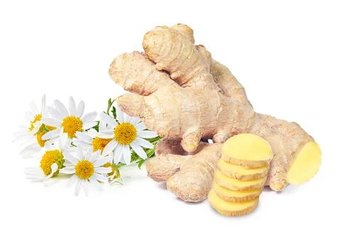 Ginger and chamomile Stock Photos