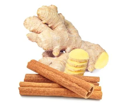 Ginger and cinnamon Foto stock