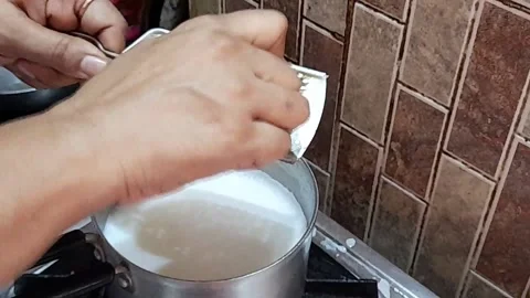 Ginger and milk tea Stock Footage 138028150