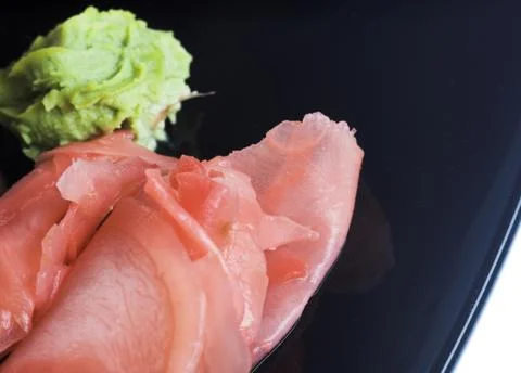 Ginger and wasabi Stock Photos