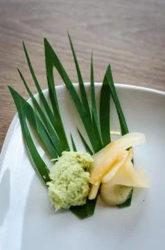 Ginger and wasabi Stock Photos