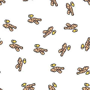 Ginger aromatherapy color icon vector isolated illustration Stock Illustration
