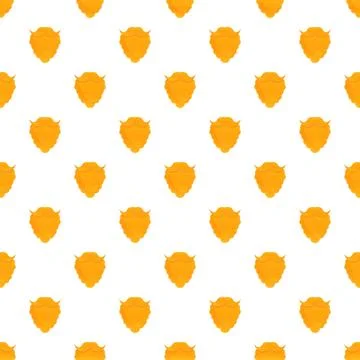 Ginger beard and mustache texture seamless pattern 스톡 일러스트