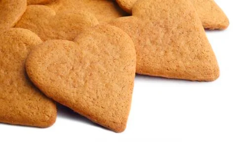 Ginger bread heart Stock Photos