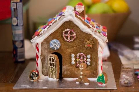 Ginger bread house Stock Photos