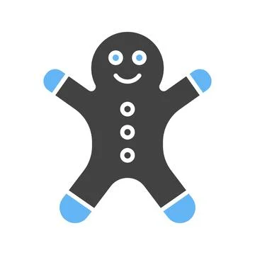 Ginger Bread icon vector image. Illustrazione stock