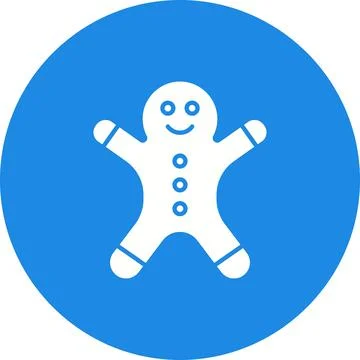 Ginger Bread icon vector image. Illustrazione stock