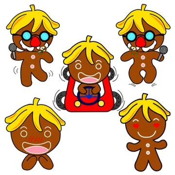 Ginger Bread Motion Stock Illustration