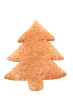 Ginger bread tree isolated Foto stock
