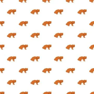 Ginger cat seamless pattern for background design Stockillustratie