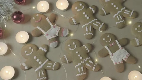 Ginger cookies Video stock 167612054