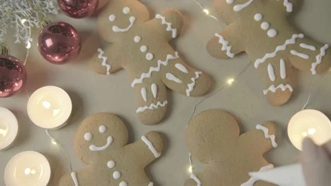 Ginger cookies Video stock 167612072