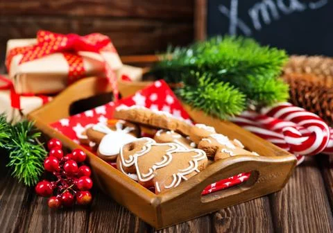 Ginger cookies Stock Photos