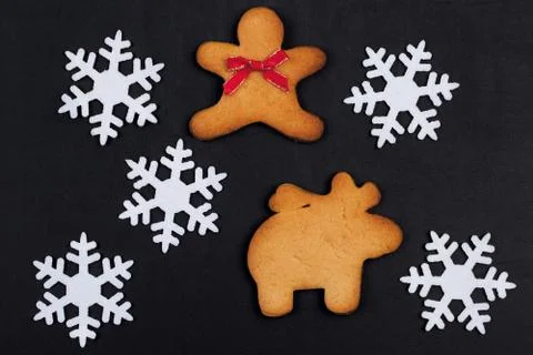 Ginger cookies Stock Photos