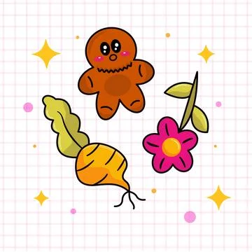 Ginger Cookies Vector Stock Illustration