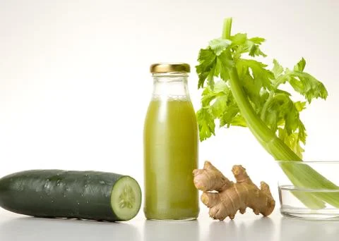 Ginger cucumber extract Stock Photos