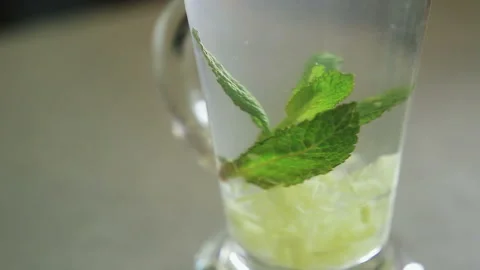 Ginger drink close up 스톡 동영상 87251484
